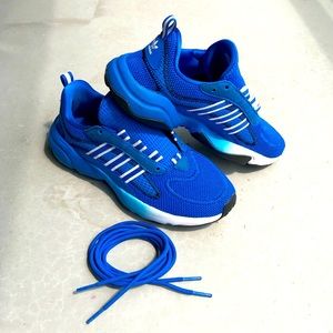 adidas kids running shoes | size 6 | blue&white